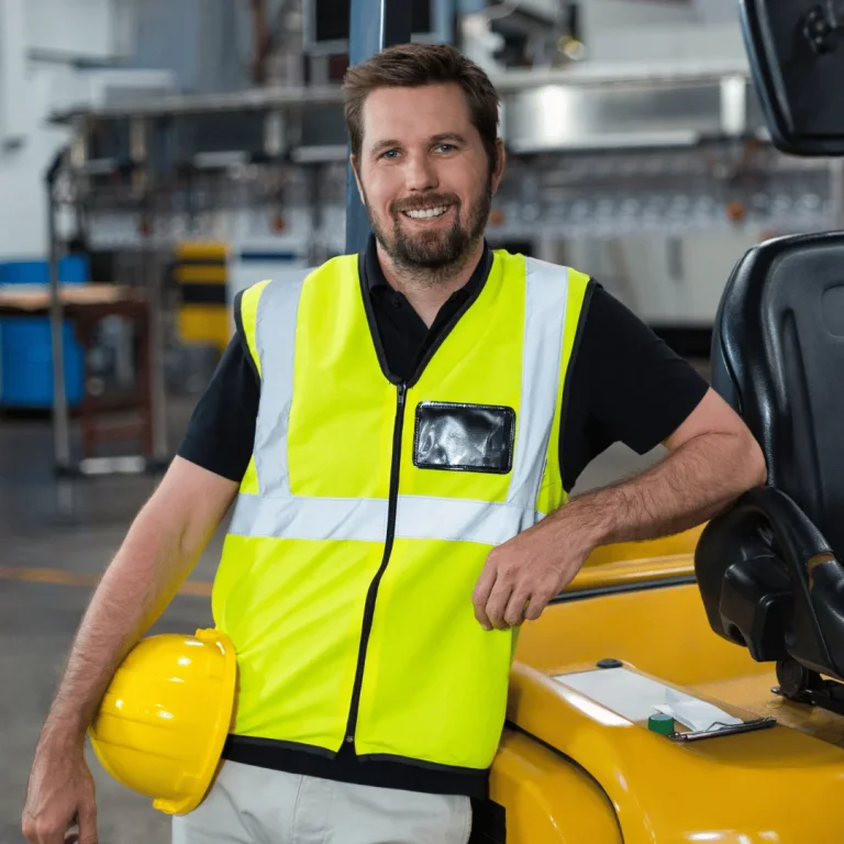 Seitenstaplerfahrer